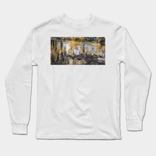 Willow reflections, Monets Garden, Giverny Long Sleeve T-Shirt